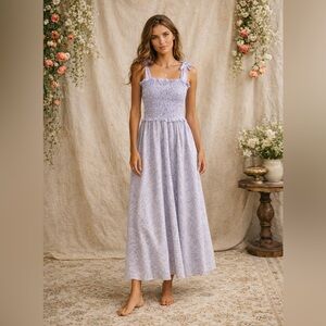 Chelsea & Violet Lavender Floral Maxi Dress